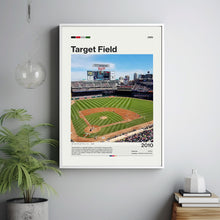 Target Field Poster, Minnesota Twins Poster Print, MLB Stadium Poster, Baseball Fan Gift Print