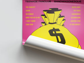 Teenage Fanclub Bandwagonesque Poster  90s Power Pop Music Wall Art 4298292262