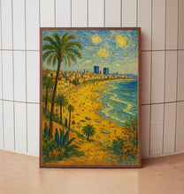 Tel Aviv Israel Travel Poster, Mediterranean City Art, Coastal Landscape Print, Urban Travel Decor, Tel Aviv Getaway Gift