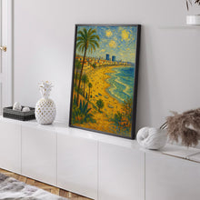 Tel Aviv Israel Travel Poster, Mediterranean City Art, Coastal Landscape Print, Urban Travel Decor, Tel Aviv Getaway Gift