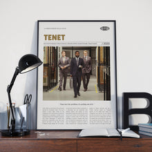 Tenet, Christopher Nolan, Retro Movie Poster, Custom Movie Poster 4421170636