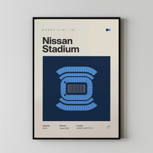 Tennessee Titans Poster, Nissan Stadium Print, Mid Century Modern Football Poster, Spor-HEAQJE