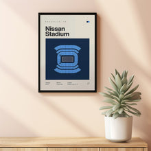 Tennessee Titans Poster, Nissan Stadium Print, Mid Century Modern Football Poster, Spor-HEAQJE