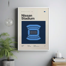 Tennessee Titans Poster, Nissan Stadium Print, Mid Century Modern Football Poster, Spor-HEAQJE