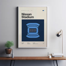 Tennessee Titans Poster, Nissan Stadium Print, Mid Century Modern Football Poster, Spor-HEAQJE
