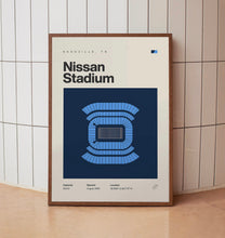 Tennessee Titans Poster, Nissan Stadium Print, Mid Century Modern Football Poster, Spor-HEAQJE