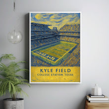 Texas A&M Football  Kyle Field  Black and White  Poster