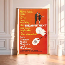 The Apartment (1960)--Movie Poster,High Quality Canvas Print, Wall Art, Room Decor, Art Poster For Gift Unframed 1880208482