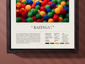 The Big Bang Theory Poster  Bazinga Scene  Sheldon Cooper  Jim Parsons  Wall Art  Custom Poster  Digital Download & Prints Options 1691677561