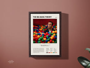 The Big Bang Theory Poster  Bazinga Scene  Sheldon Cooper  Jim Parsons  Wall Art  Custom Poster  Digital Download & Prints Options 1691677561