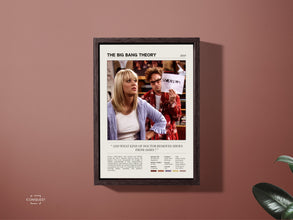 The Big Bang Theory Poster  Sarcasm Sign  Kaley Cuoco  Johnny Galecki  Gift Idea  Minimalist TV Art  Digital Download & Print Options 1774343637