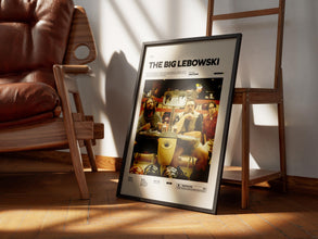 The Big Lebowski Movie Poster, Alternative Movie Poster Print, Jeff Bridges and John Goodman Poster, The Big Lebowski Film Print Wall Art 1879485033