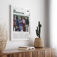 The Breakfast Club, John Hughes, Retro Movie Poster, Custom Movie Poster 4421167321
