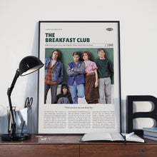 The Breakfast Club, John Hughes, Retro Movie Poster, Custom Movie Poster 4421167321