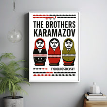 The Brothers Karamazov, Book Cover, Fyodor Dostoevsky, Poster, Print, Russian Literature, Home Decor