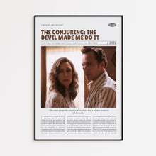 The Conjuring The Devil Made Me Do It, Michael Chaves, Retro Movie Poster, Custom Movie Poster Print 4421172766