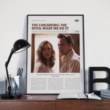 The Conjuring The Devil Made Me Do It, Michael Chaves, Retro Movie Poster, Custom Movie Poster Print 4421172766
