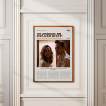 The Conjuring The Devil Made Me Do It, Michael Chaves, Retro Movie Poster, Custom Movie Poster Print 4421172766