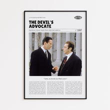 The Devil's Advocate, Taylor Hackford, Retro Movie Poster, Custom Movie Poster 4421171895
