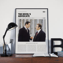 The Devil's Advocate, Taylor Hackford, Retro Movie Poster, Custom Movie Poster 4421171895