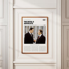 The Devil's Advocate, Taylor Hackford, Retro Movie Poster, Custom Movie Poster 4421171895