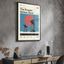 The Empire Strikes Back Poster, Mid Century Star Wars Poster, Retro Movie Print, Modern Vintage Movie Posters 1799108655