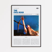 The Evil Dead, Sam Raimi, Retro Movie Poster, Custom Movie Poster Print 4421171200