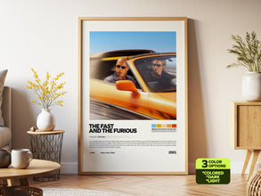 The Fast and Furious Poster, Movie Wall Art, Car Action Film Print, Vin Diesel 4385606848