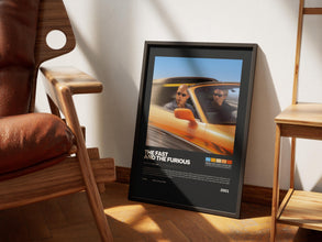 The Fast and Furious Poster, Movie Wall Art, Car Action Film Print, Vin Diesel 4385606848
