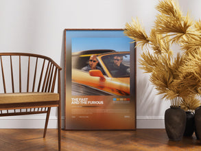 The Fast and Furious Poster, Movie Wall Art, Car Action Film Print, Vin Diesel 4385606848