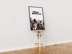 The Fast and The Furious Movie Print, Fast & Furious Film Poster, Movie Retro Poster, Wall Art, Wall Design Ideas, Vin Diesel, Paul Walker 1877023586