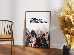 The Fast and The Furious Movie Print, Fast & Furious Film Poster, Movie Retro Poster, Wall Art, Wall Design Ideas, Vin Diesel, Paul Walker 1877023586