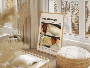 The Fast and The Furious Poster, Paul Walker and Vin Diesel Iconic Scene Poster Print, Fast and Furious Print, Racing Movie Wall Decor 1883843114