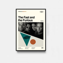 The Fast and the Furious Poster, Fast and Furious Print, Movie Poster, Midcentury Art, Minimalist Art, Retro Poster, Vintage Poster 1841192753