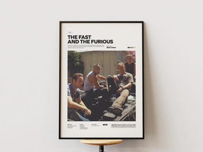 The Fast and the Furious Poster, Paul Walker Poster, Vin Diesel Poster, Rob Cohen Film The Fast and the Furious Print, Movie Wall Art Idea 4356106792
