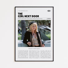 The Girl Next Door, Luke Greenfield, Retro Movie Poster, Custom Movie Poster Print 4421170814