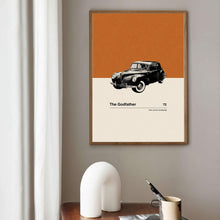 The Godfather Inspire Poster  Car in Movie Poster  Mid Century Modern Poster  Minimalist Poster  Retro Art Print  Classic Movie 1579097816