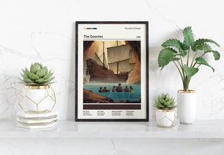The Goonies Movie Poster, 80s Classic Art, Pirate Ship Poster, Steven Spielberg, Hey you Guys, Alternative Movie poster, Movie Lover Gift 1791570843