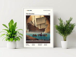 The Goonies Movie Poster, 80s Classic Art, Pirate Ship Poster, Steven Spielberg, Hey you Guys, Alternative Movie poster, Movie Lover Gift 1791570843