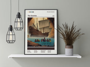 The Goonies Movie Poster, 80s Classic Art, Pirate Ship Poster, Steven Spielberg, Hey you Guys, Alternative Movie poster, Movie Lover Gift 1791570843