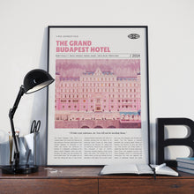 The Grand Budapest Hotel, Wes Anderson, Retro Movie Poster, Custom Movie Poster 4421166403