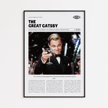 The Great Gatsby, Baz Luhrmann, Retro Movie Poster, Custom Movie Poster 4421171289