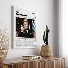 The Great Gatsby, Baz Luhrmann, Retro Movie Poster, Custom Movie Poster 4421171289