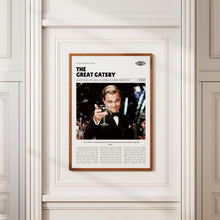 The Great Gatsby, Baz Luhrmann, Retro Movie Poster, Custom Movie Poster 4421171289