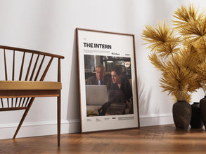The Intern Poster, Robert De Niro and Anne Hathaway Poster, Nancy Meyers Film The Intern Print, Cinema Wall Decor, Cult Movie Wall Art 4309488802