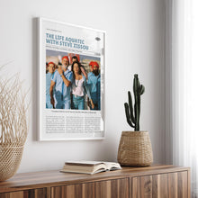 The Life Aquatic with Steve Zissou, Wes Anderson, Retro Movie Poster, Custom Movie Poster Print 4421173092