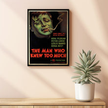 The Man Who Knew Too Much 1934Poster Art Print Movie Posters Gift for Movie lovers