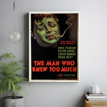 The Man Who Knew Too Much 1934Poster Art Print Movie Posters Gift for Movie lovers