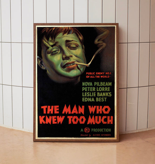The Man Who Knew Too Much 1934Poster Art Print Movie Posters Gift for Movie lovers