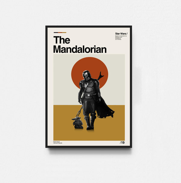 The Mandalorian Poster- Star Wars Poster, Star Wars Print, Tv Series Poster, Midcentury Art, Minimalist Art, Retro Poster, Vintage Poster 1781174151